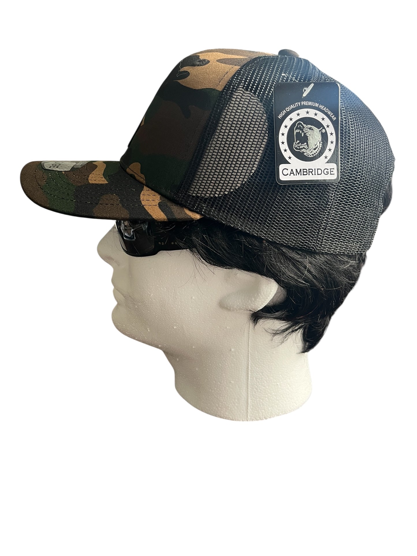 Woodland Camo Bone Dog Hat