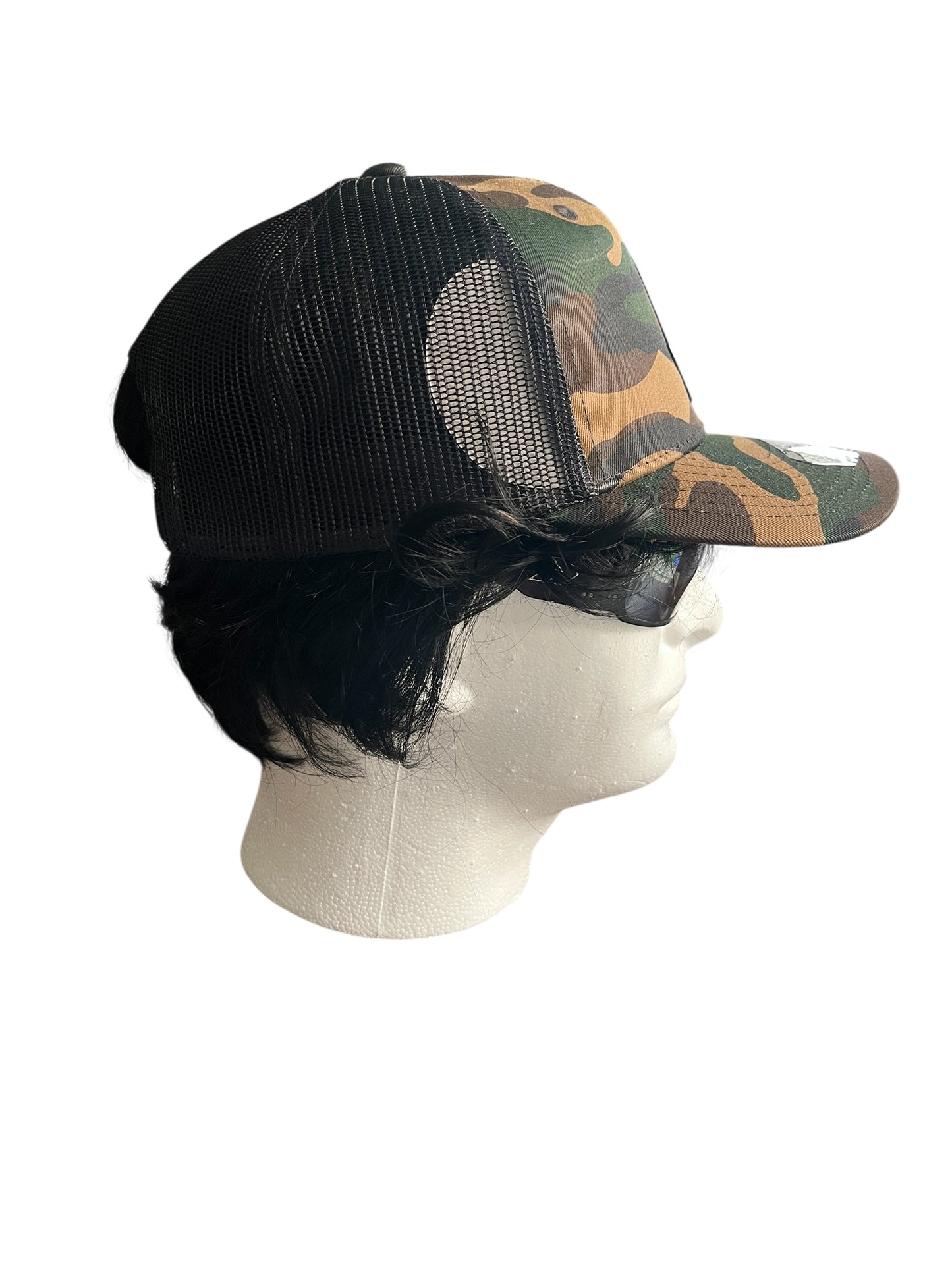 Woodland Camo Bone Dog Hat